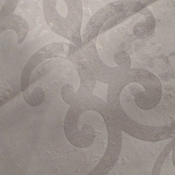 NEW Heavy Purple Gray Velvet Burnout Curtain Panel 84" - Picture 4 of 14